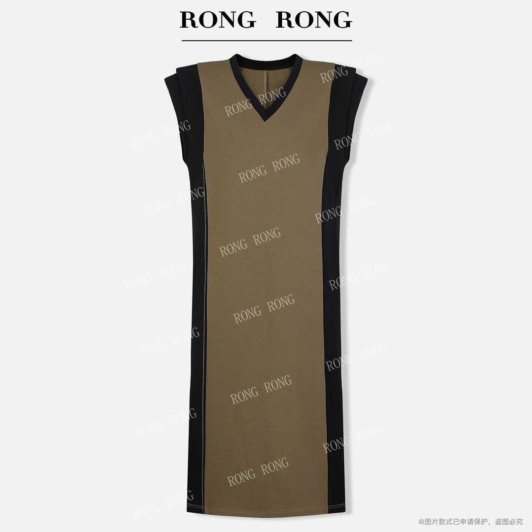 溶溶T【春野舞会】RONGRONG 莫代尔混纺空气层法式连衣裙 ZGC6L1153