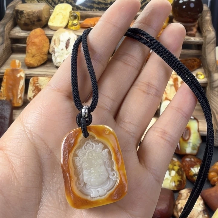 琥珀裸石未镶嵌琥珀蜜蜡