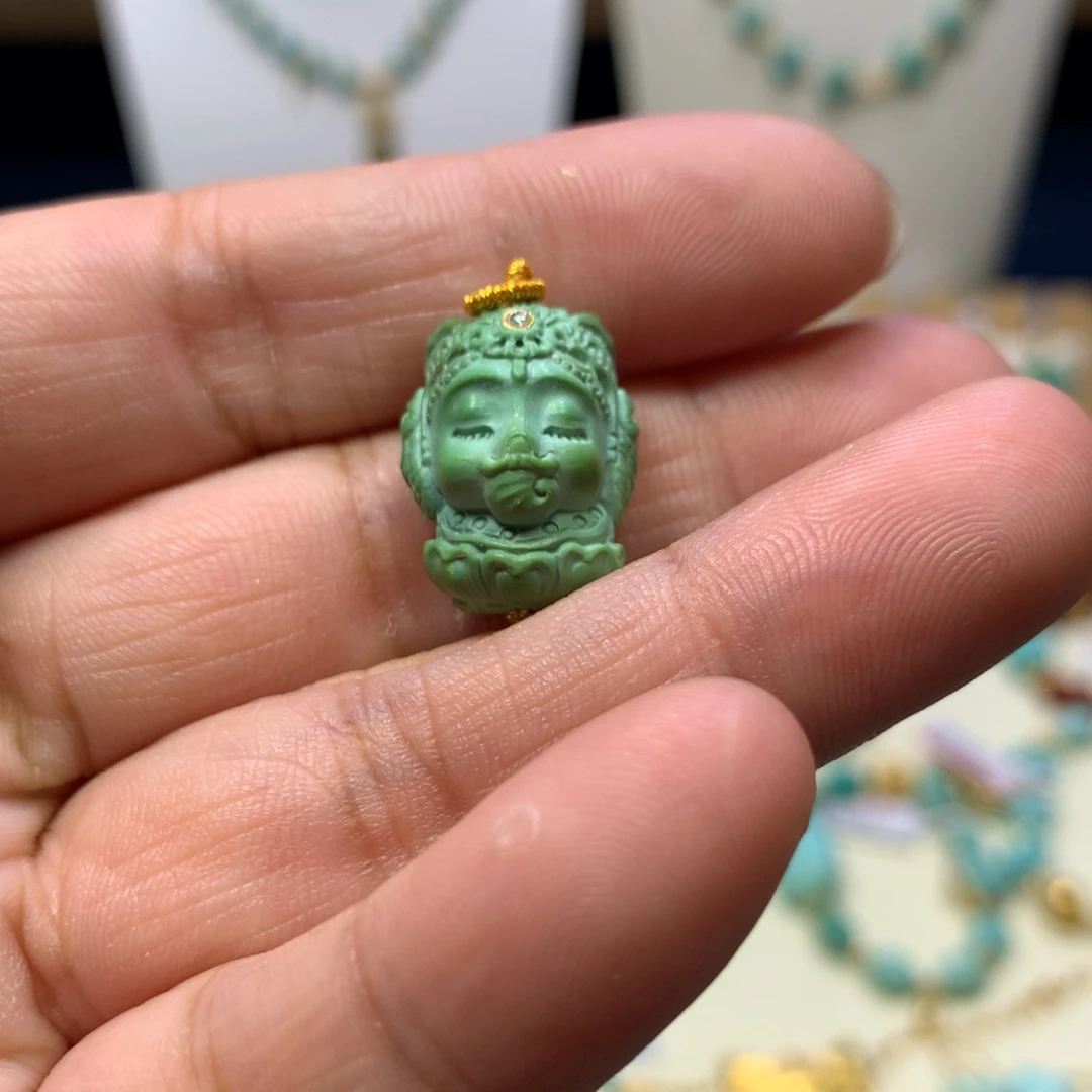 绿松石未镶嵌象神