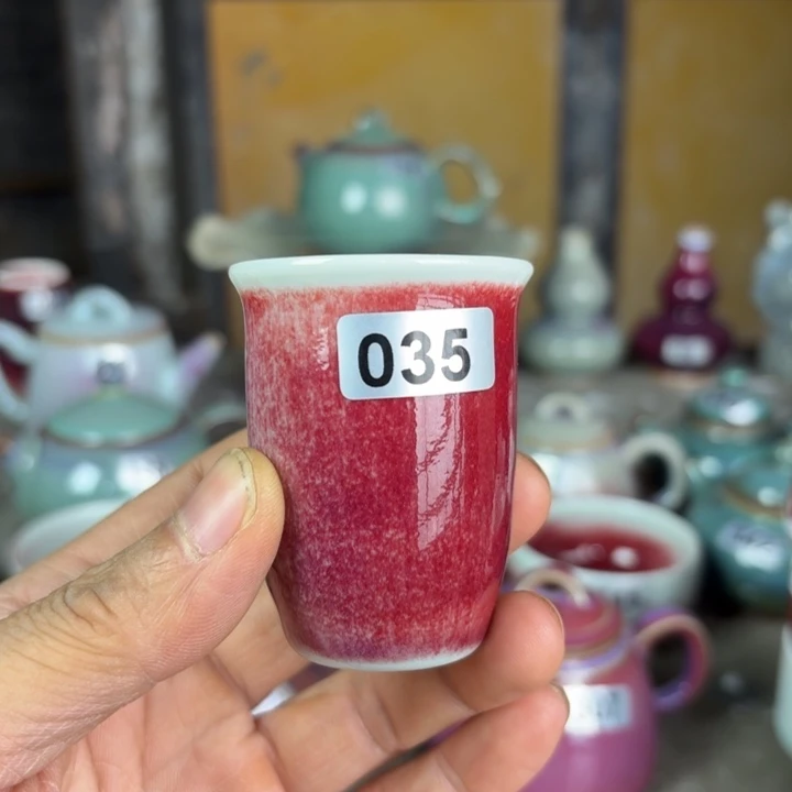 热***”035纯手工拉坯钧瓷主人杯