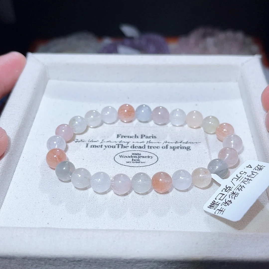 水晶手链未镶嵌320号主图手串  7+