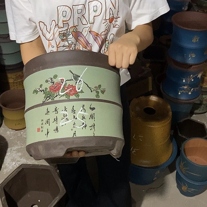 紫砂花盆紫砂花盆