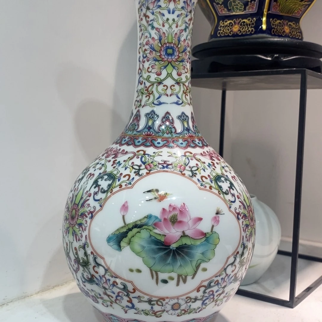摆件景德镇陶瓷花瓶摆件