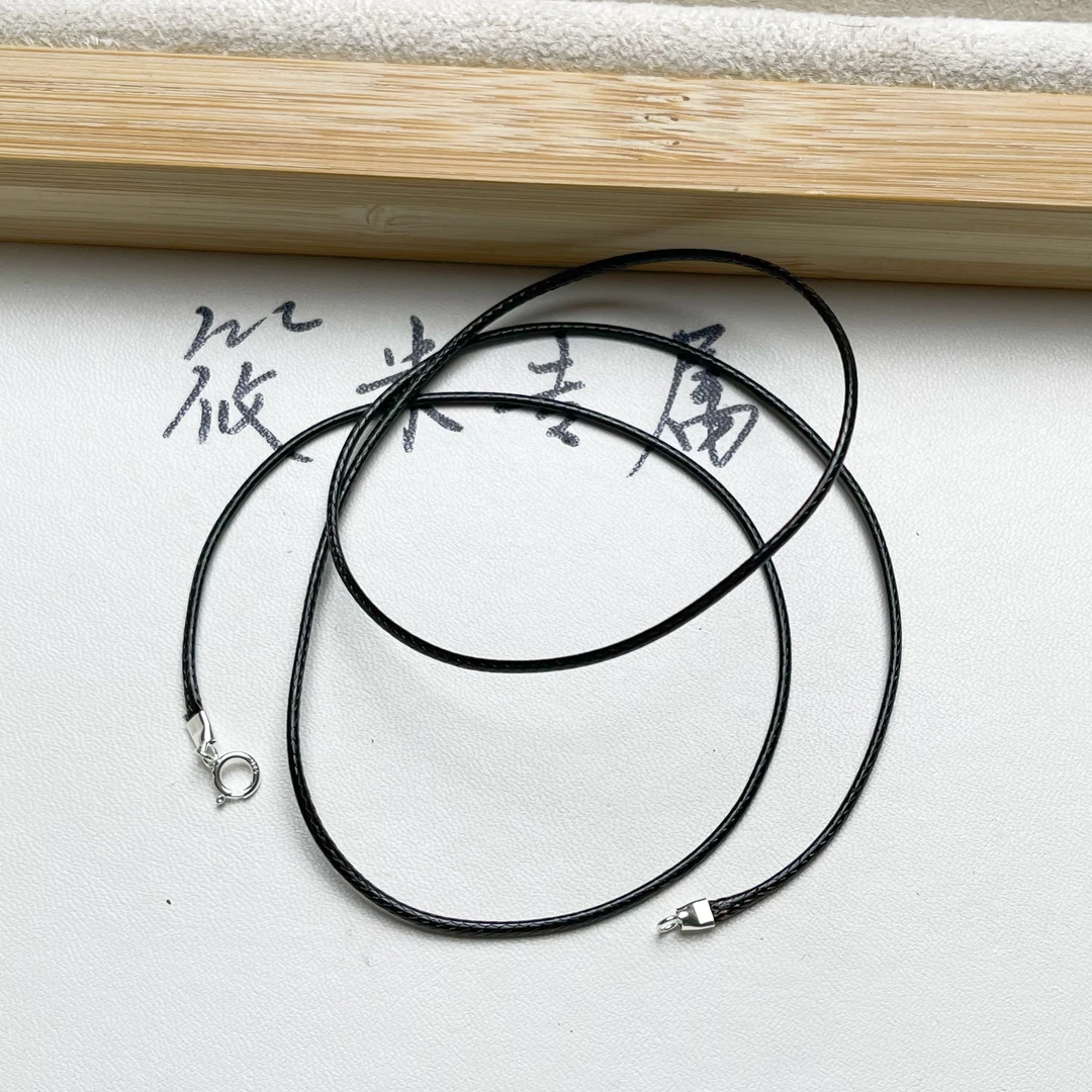 链子925银皮 55cm蜡皮绳925银项链绳D549 Md