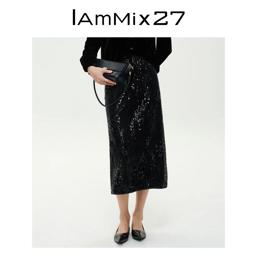 Iammix27简约风半身裙M4D6027