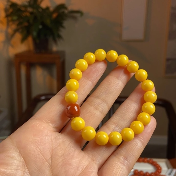 琥珀手链未镶嵌蜜蜡手串9