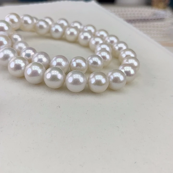 淡水珍珠银S925镶嵌颈饰12➕极光炫彩高品