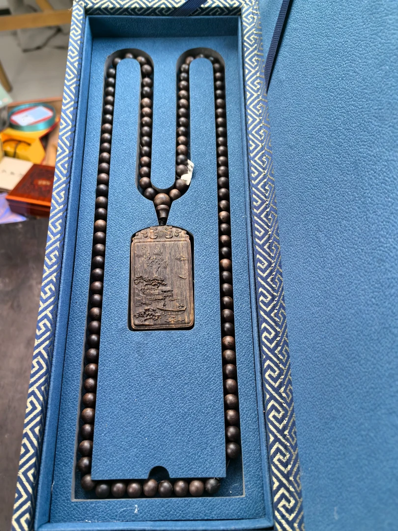 【闪购商品】沉香山水牌子-108颗