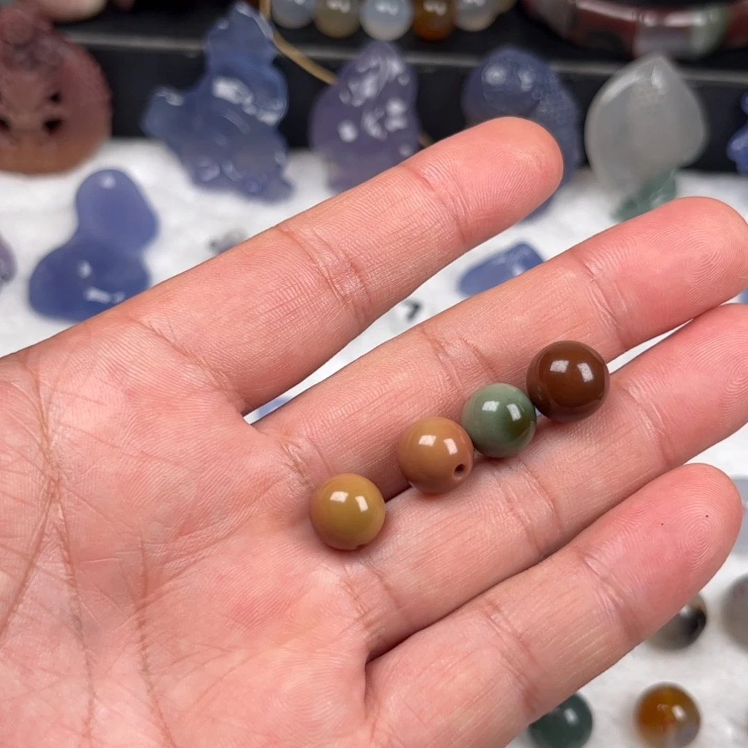 悦***下未镶嵌吊坠(不含链)玛瑙/玉髓珠子一套