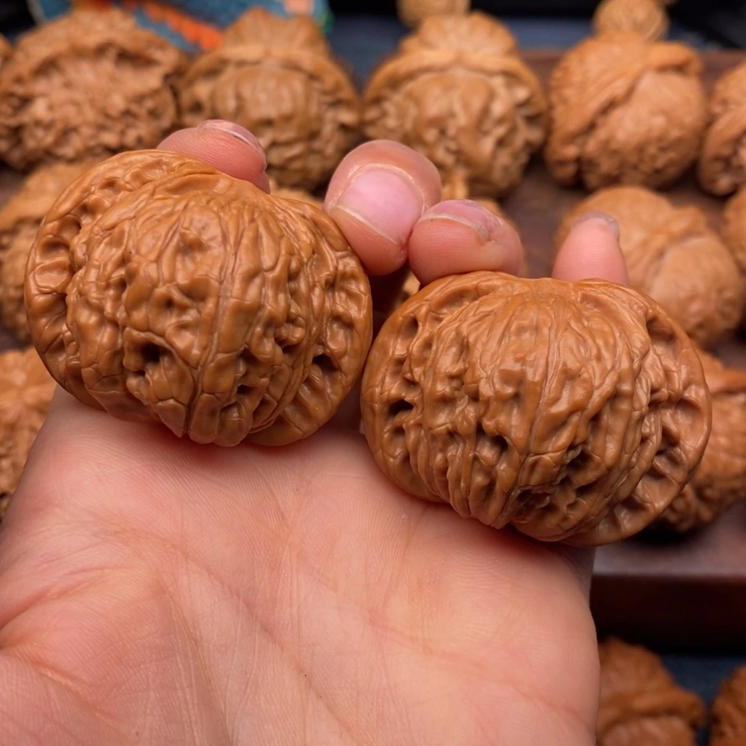 文玩核桃吊坠42全品，对歪蝴蝶磨