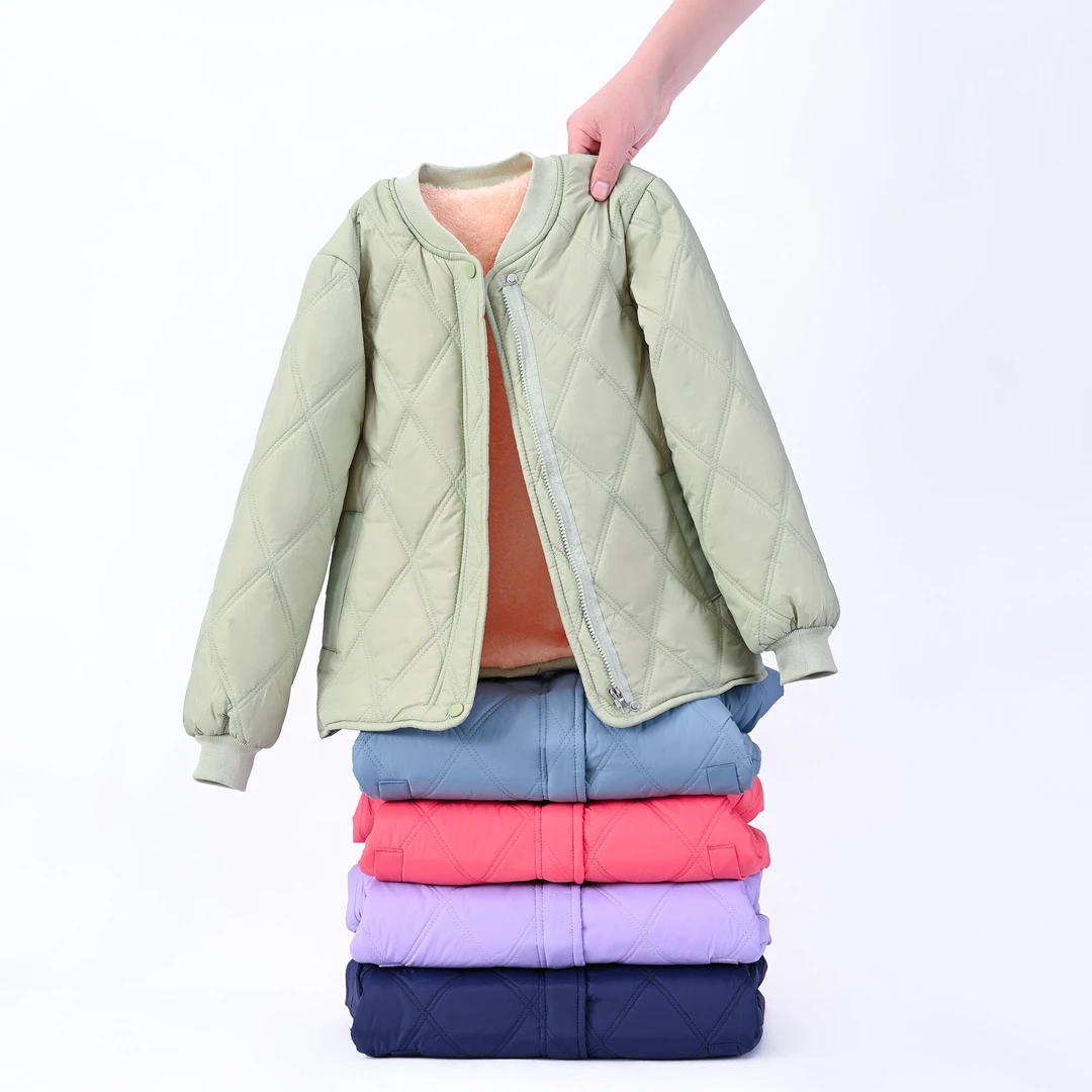 秋冬校服神器棉服内胆男女童加绒加厚中大童内外穿保暖棉袄一体棉