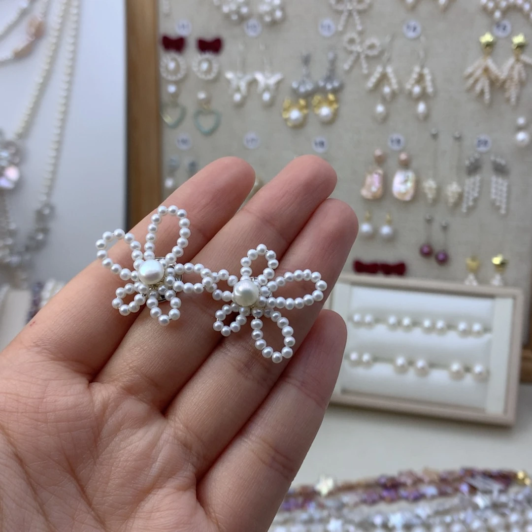 淡水珍珠项链合金