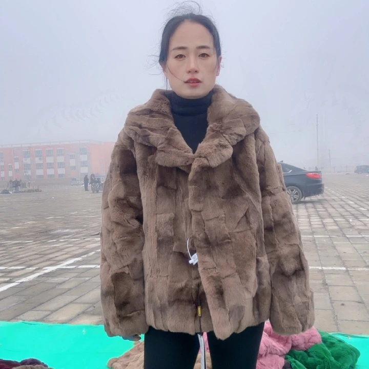 苗****)复古咖短款西服领2xl