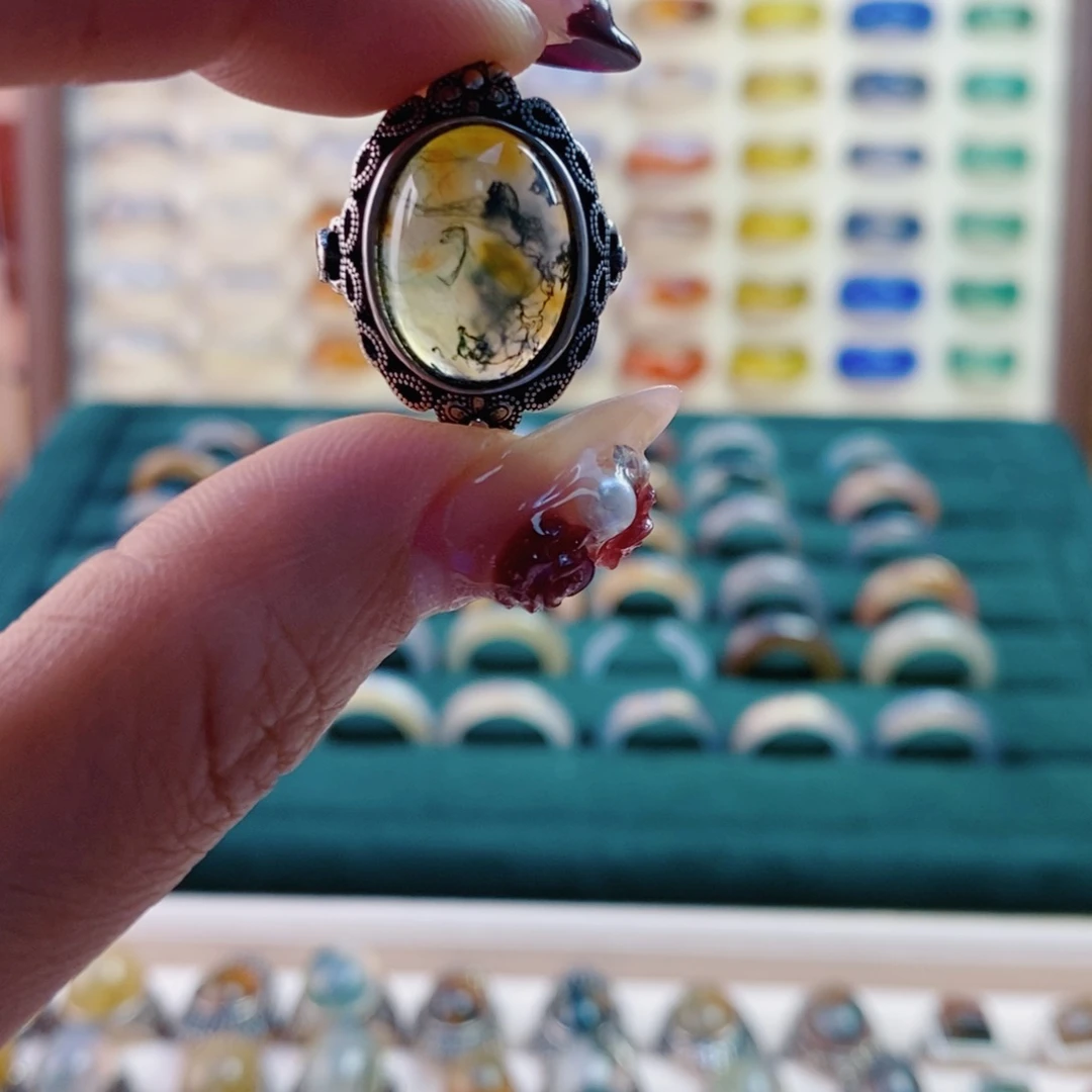 玛瑙/玉髓戒指未镶嵌?****?