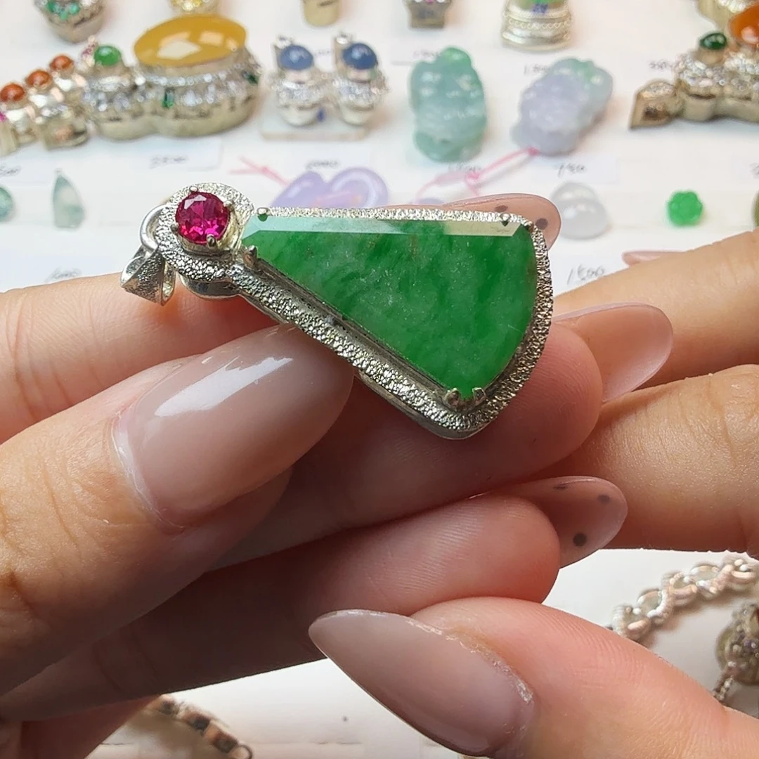 翡翠散珠翡翠珠子