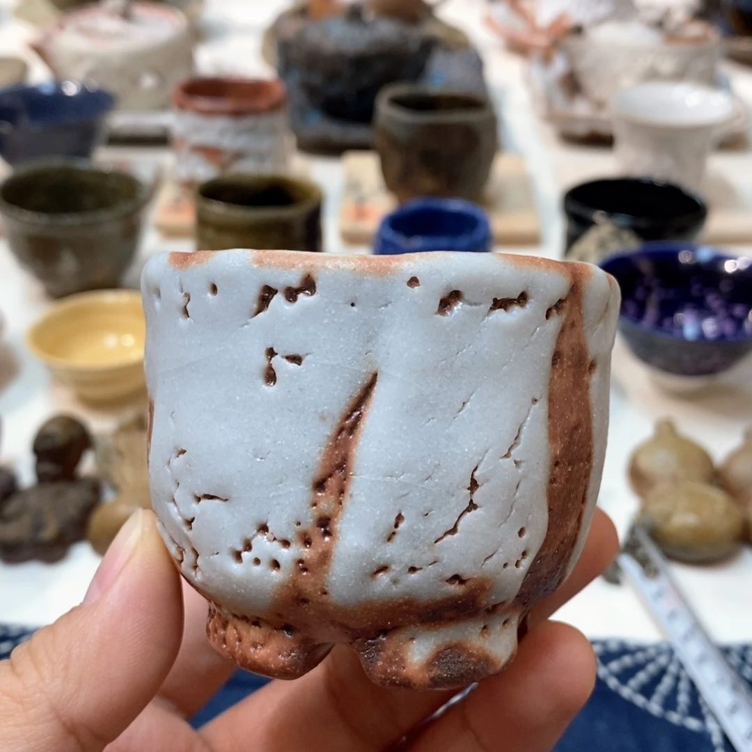 柴烧侘寂粗陶茶具