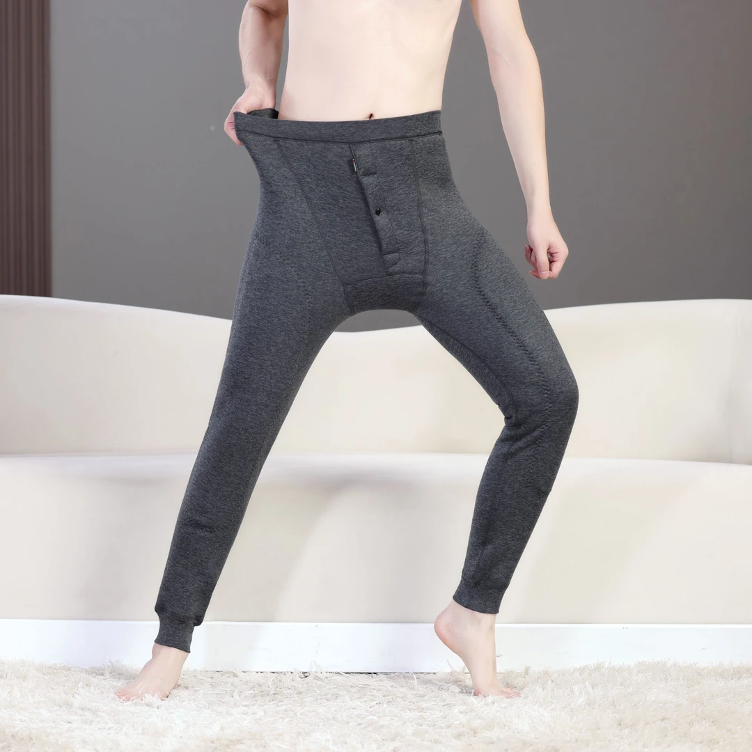 保暖裤加厚高腰秋冬内穿修身防寒特厚男款一条过冬保暖中年双层