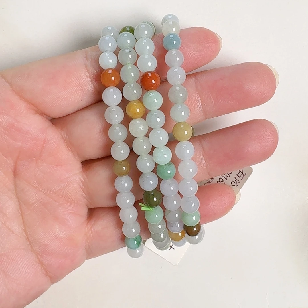 未镶嵌手串翡翠多样性发其一