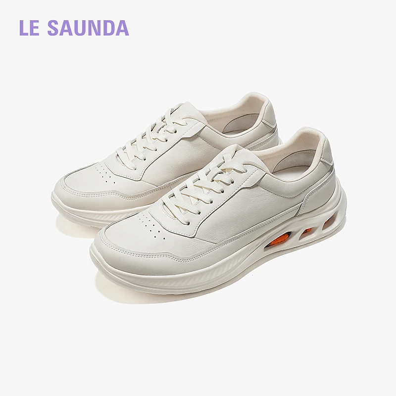 莱尔斯丹休闲队长2025春夏新款真皮时尚运动休闲鞋子男6MM74202