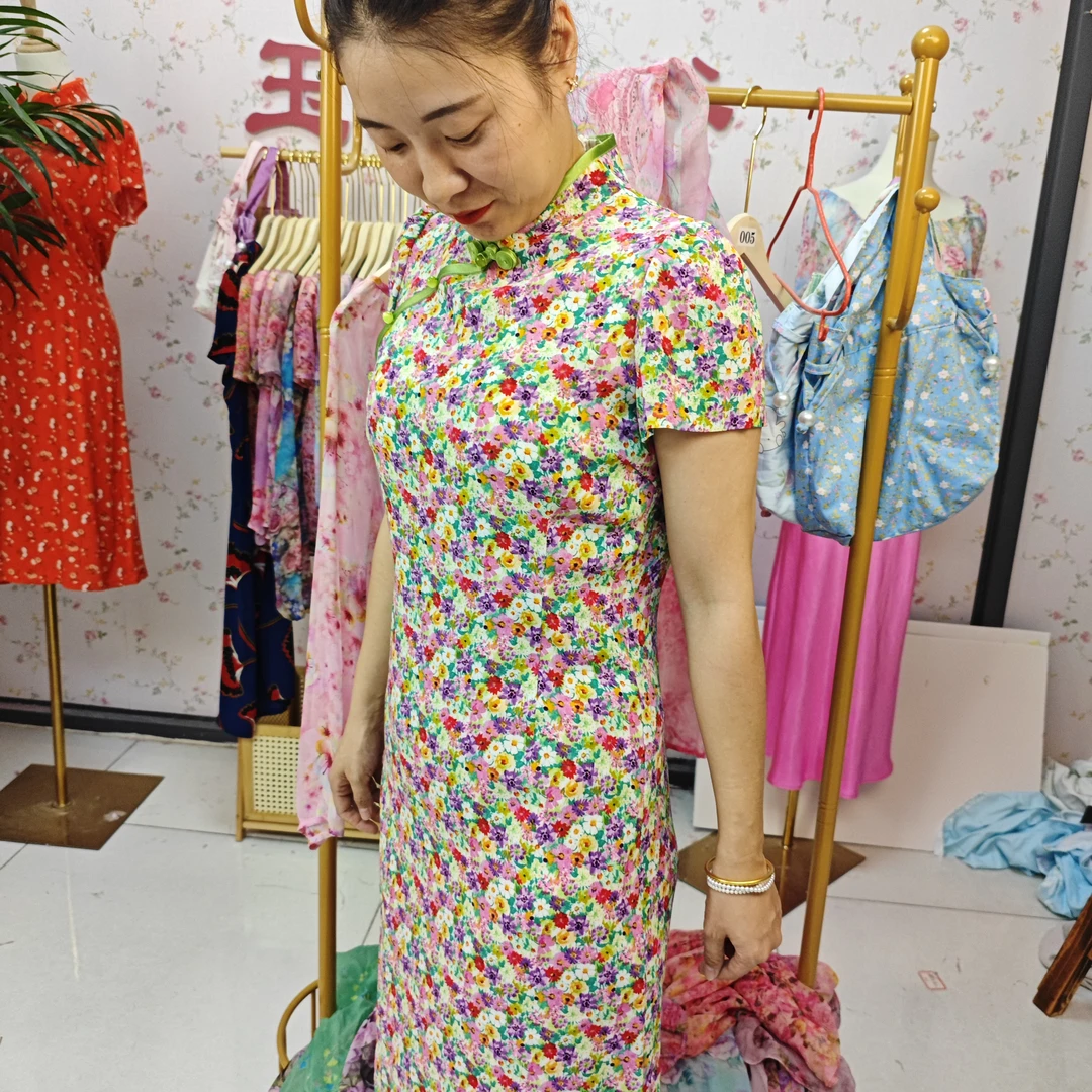 碎花旗袍 改良旗袍