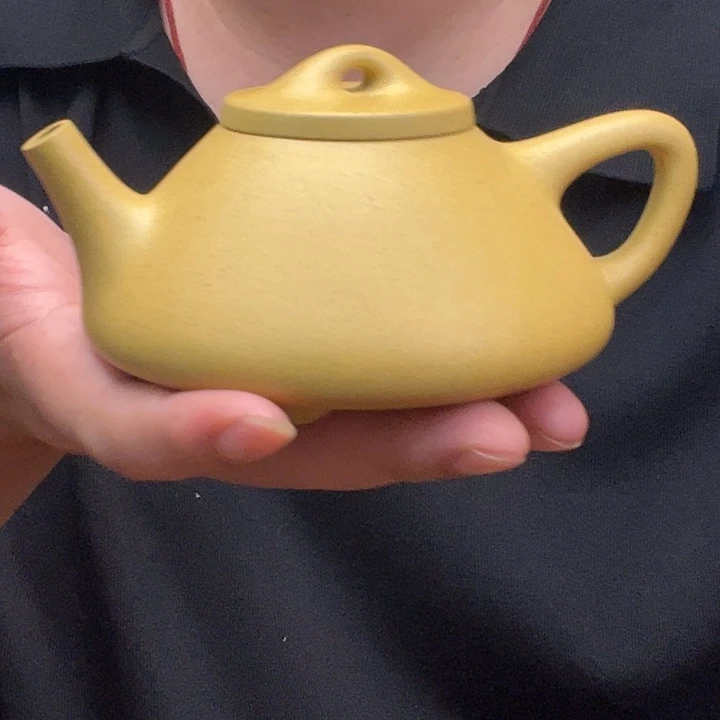 紫砂原矿紫砂壶曹*.原矿黄金段全手工子冶瓢240毫升左右