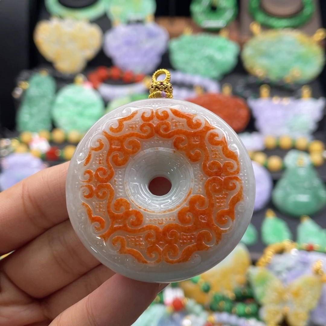 翡翠未镶嵌颈饰代编织