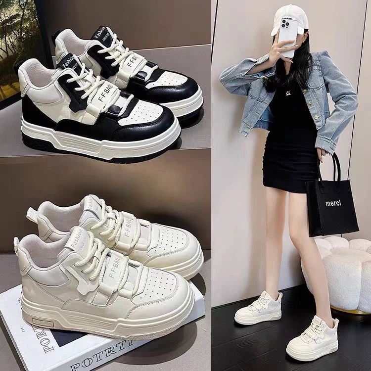 高帮板鞋潮百搭厚底板鞋1952