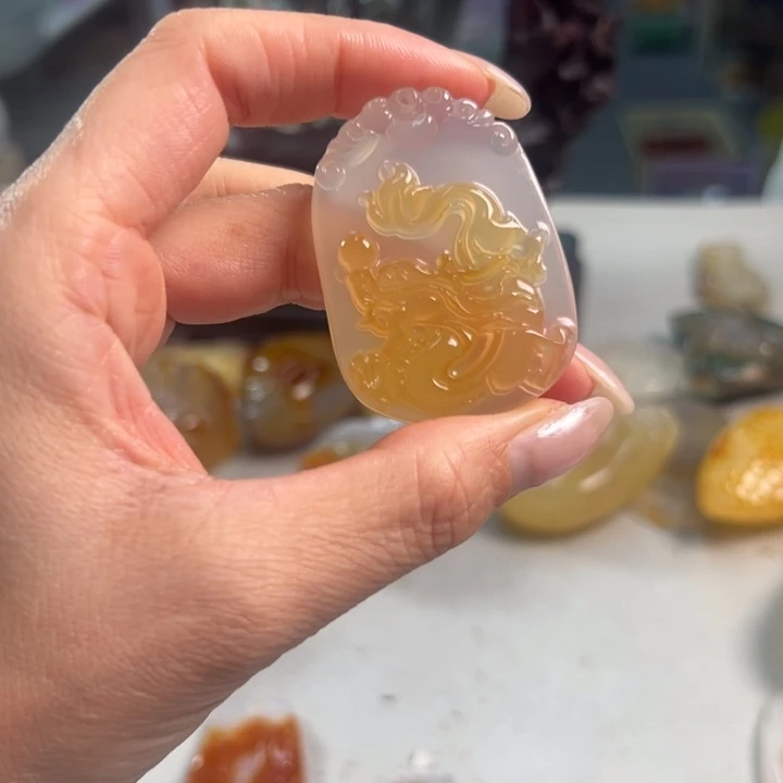 玛瑙/玉髓吊坠(不含链)未镶嵌