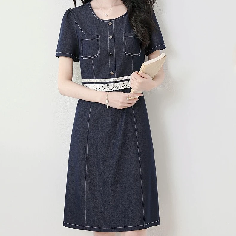 805牛仔裙时尚减龄简单大气