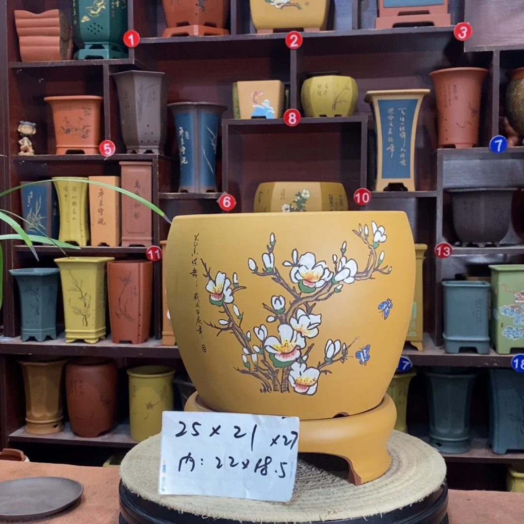 紫砂艺术紫砂花盆