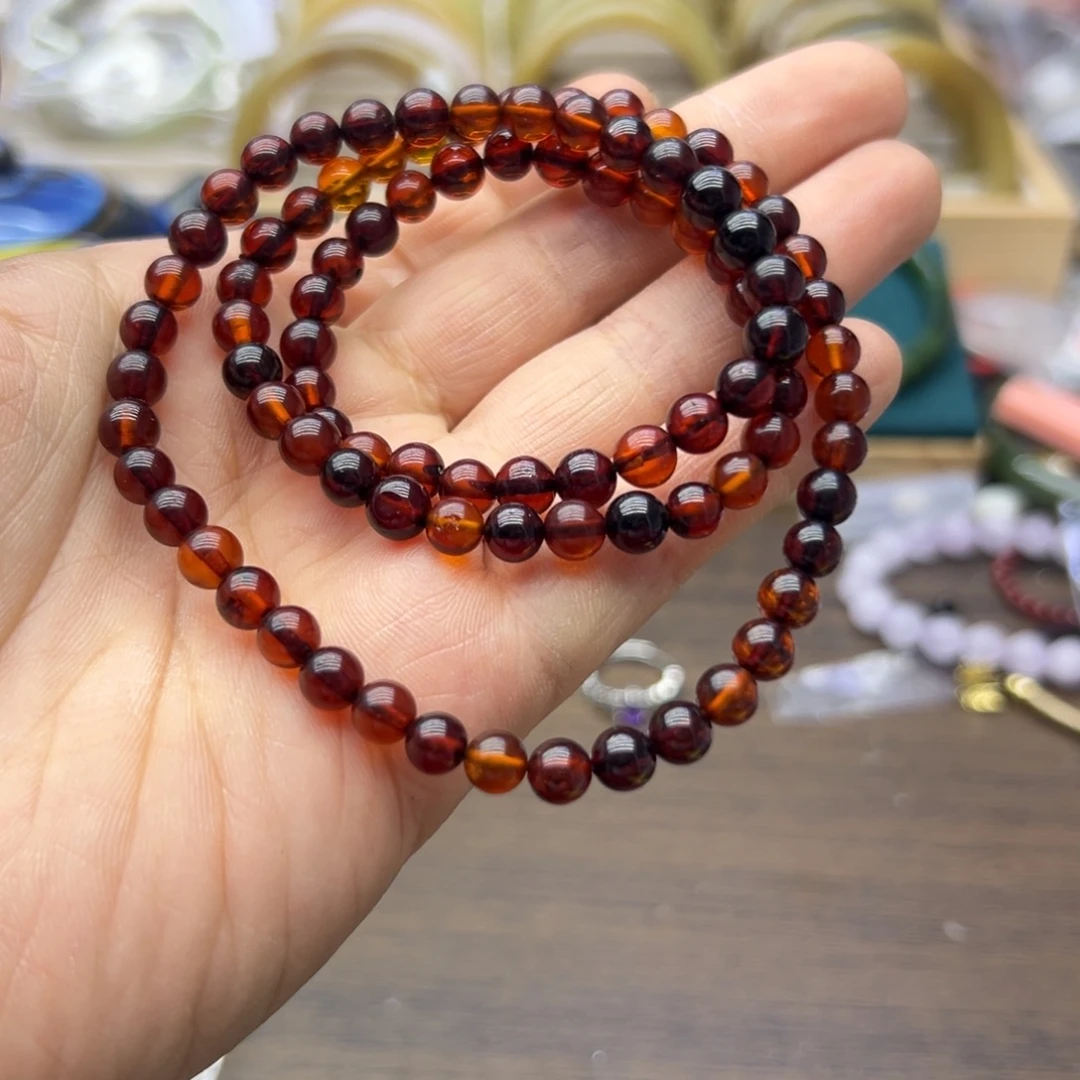 血珀未镶嵌手链283