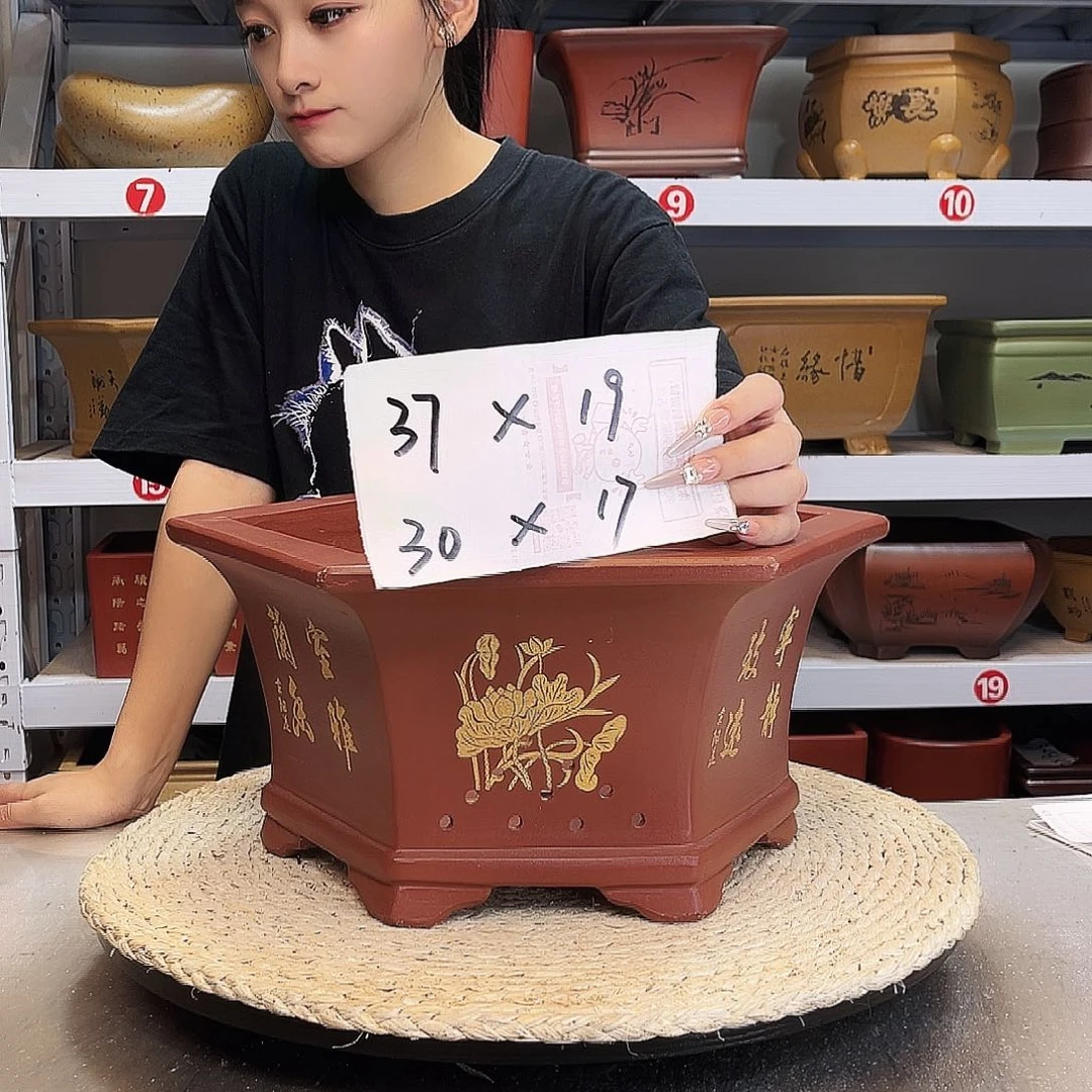 紫砂花盆紫砂花盆