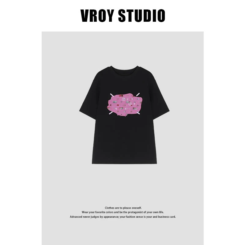 笑笑家圆领时尚舒适极简风T恤女 3992