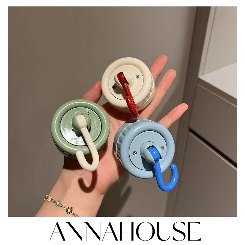 ANNAHOUSE万向旋转吸盘挂钩免打孔吸顶真空厨房无痕墙壁浴室NS