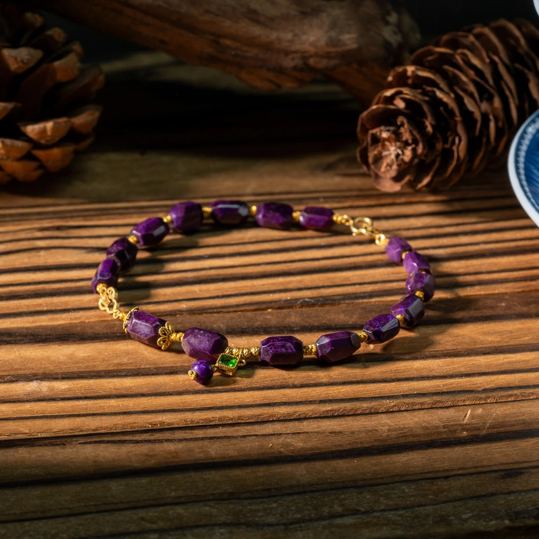 18K金老油全紫舒俱来手链/多样性发一/C1323/孤