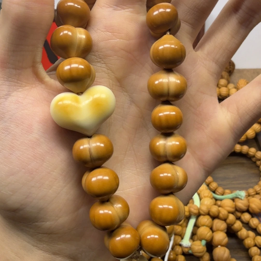 猴头核桃手串猴头柯基屁桃16+原皮原色全品