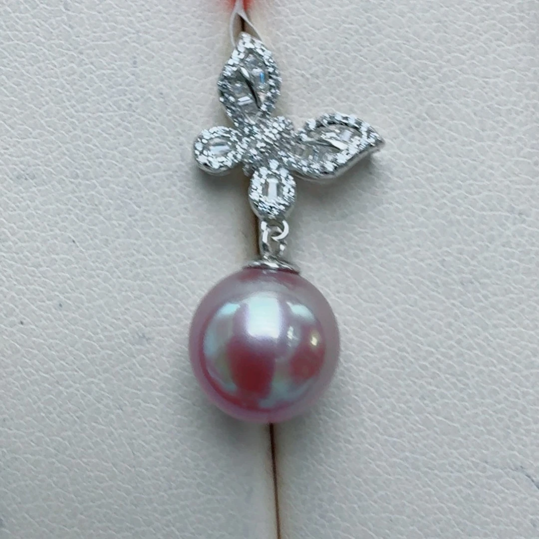 颈饰银S925镶嵌淡水珍珠@@tt063