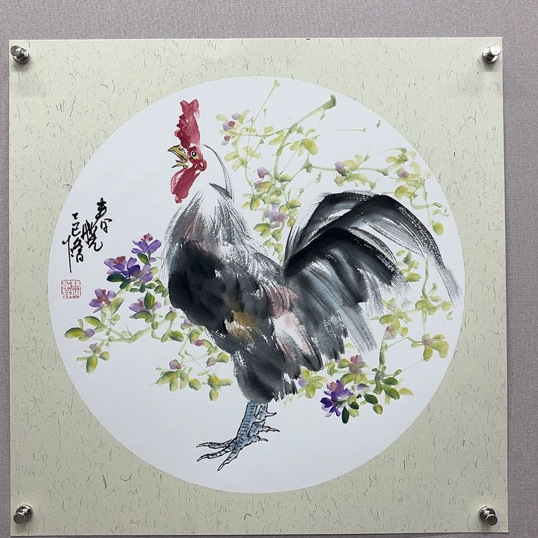 国画艺术家真人手绘