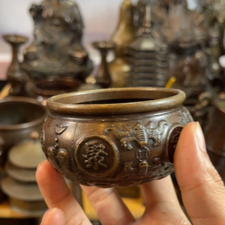黄铜案台摆件物品摆件