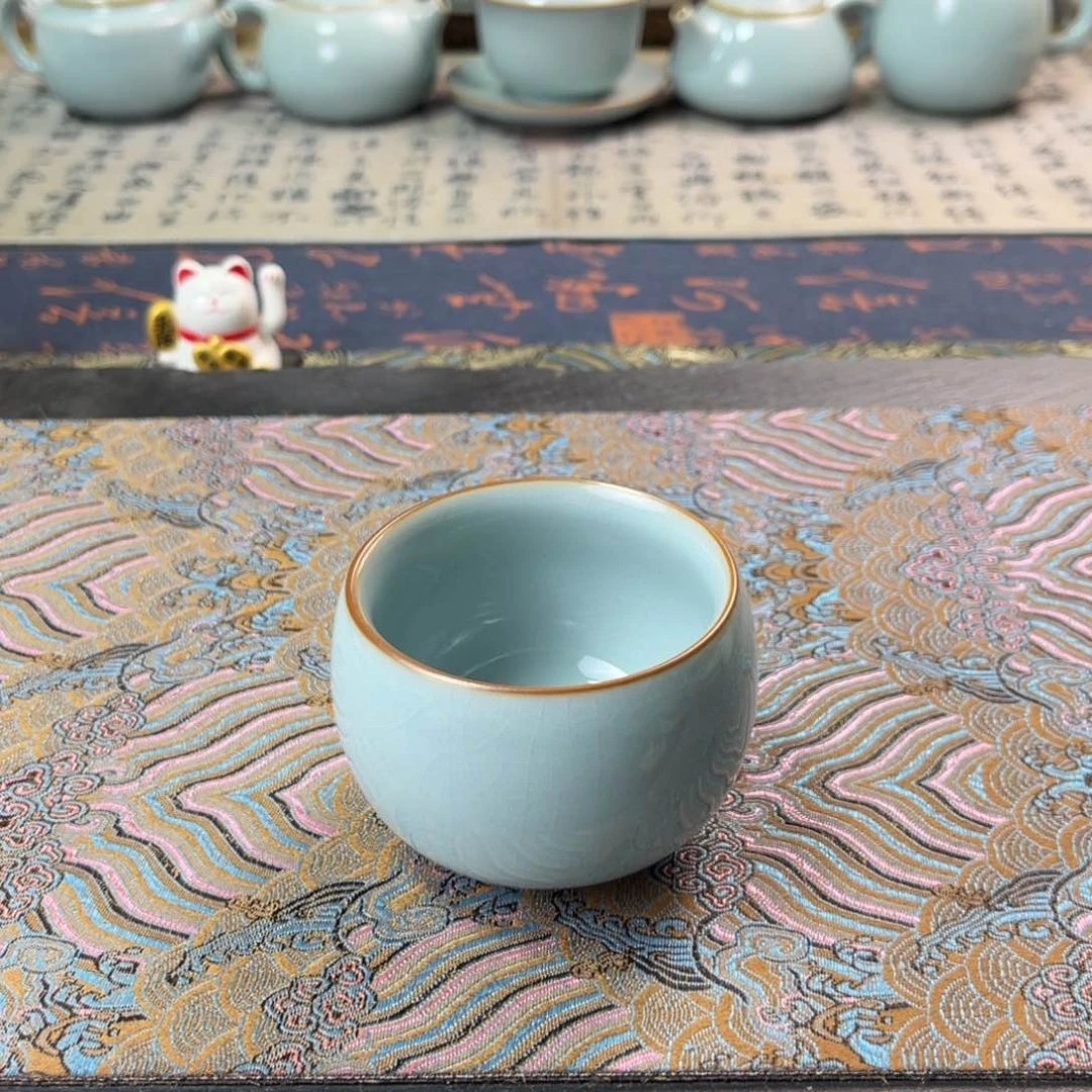 @*南天青釉全手工140cc原矿汝瓷