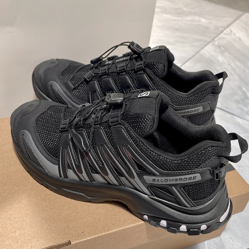 正品户外徒步防滑防水登山鞋2025新款透气老爹鞋运动跑步鞋男款女