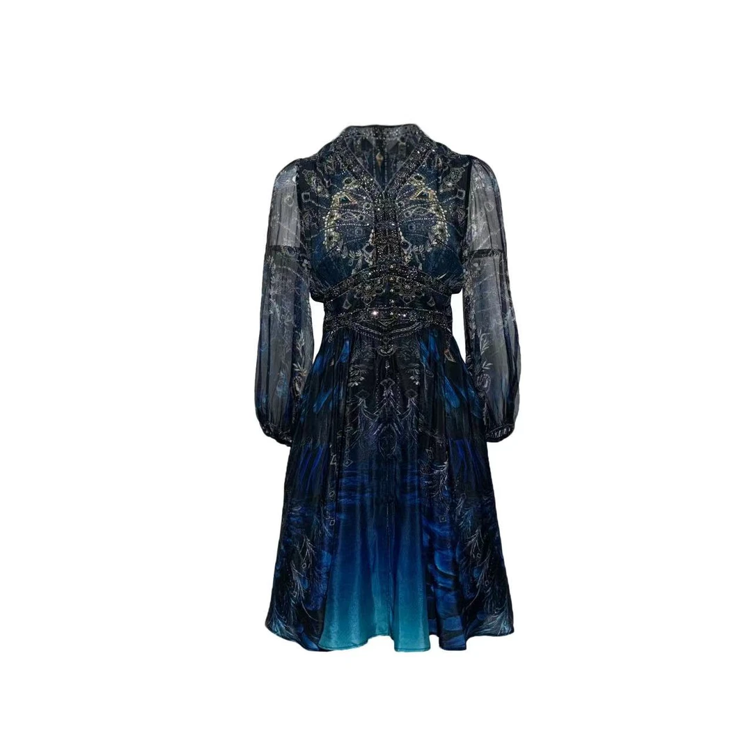 【2024-林姐真丝】重磅100桑蚕丝连衣裙HF24302D