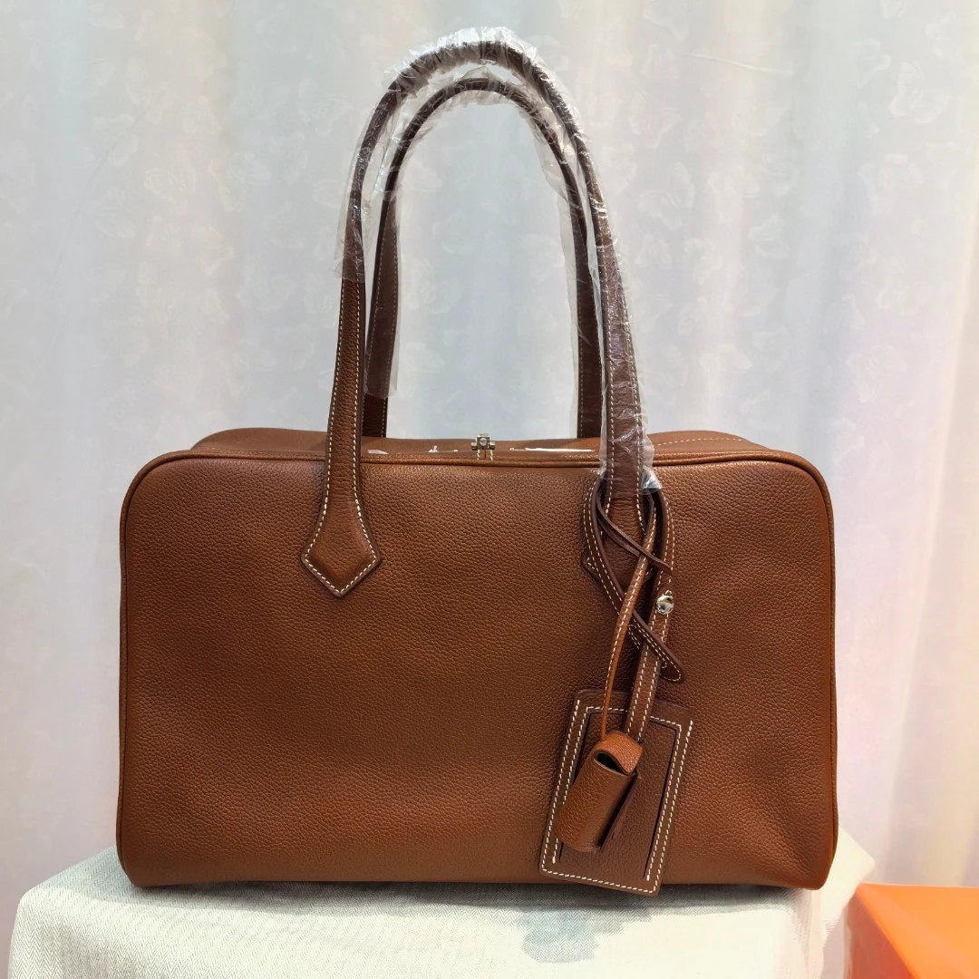 维多利亚荔枝纹纯色手提包水波纹时尚款