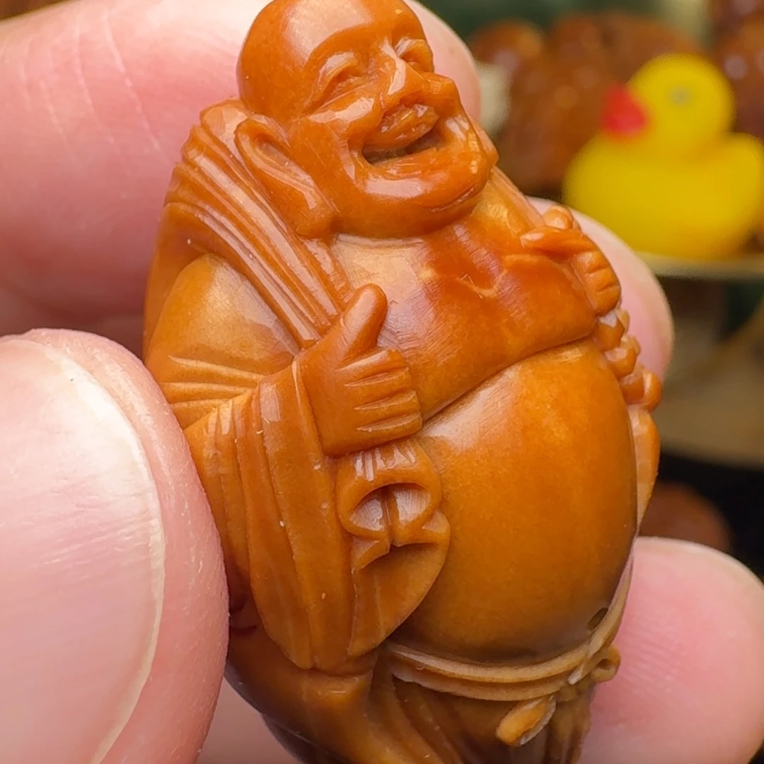 橄榄核手串/手链布袋弥勒