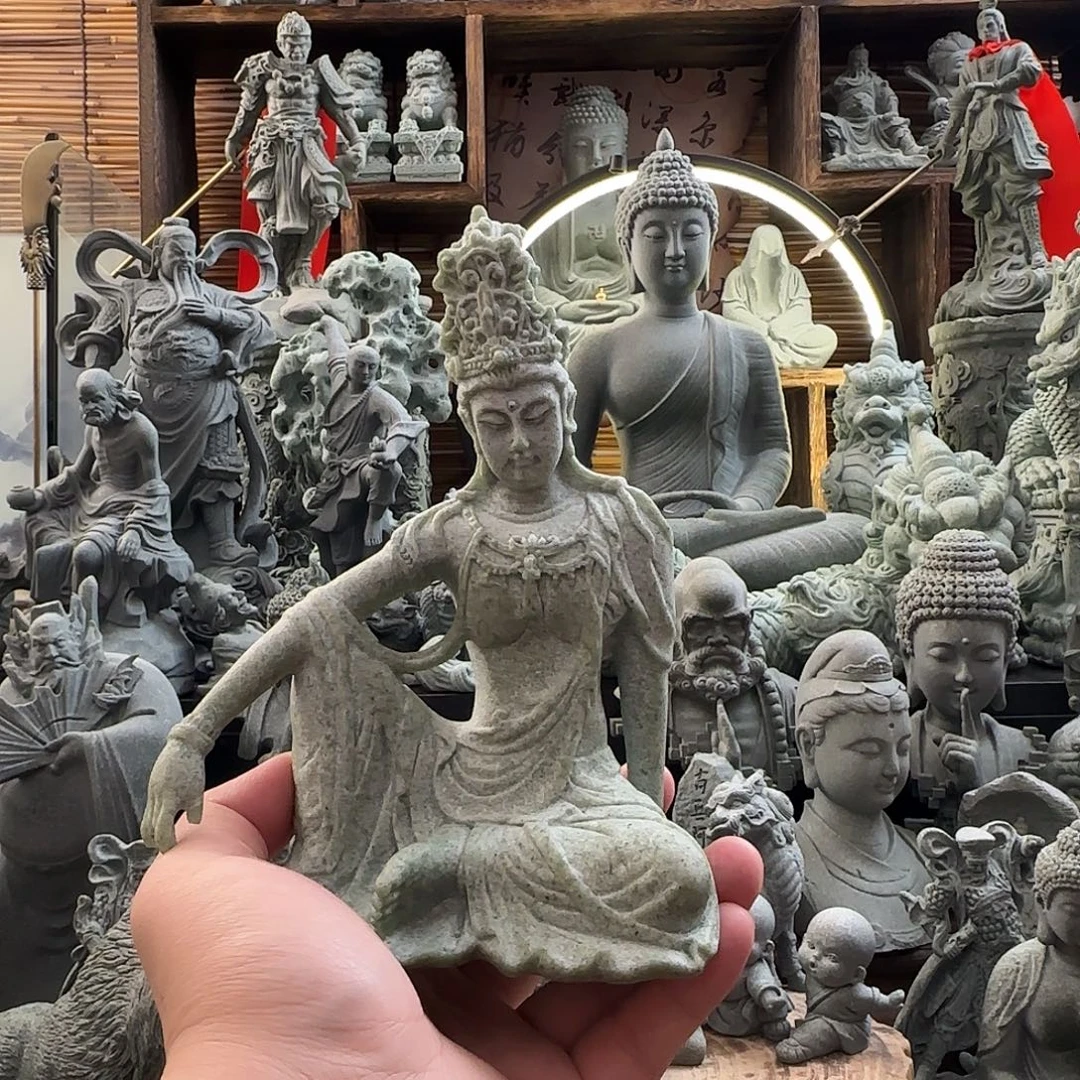 石材水月观音新款一个