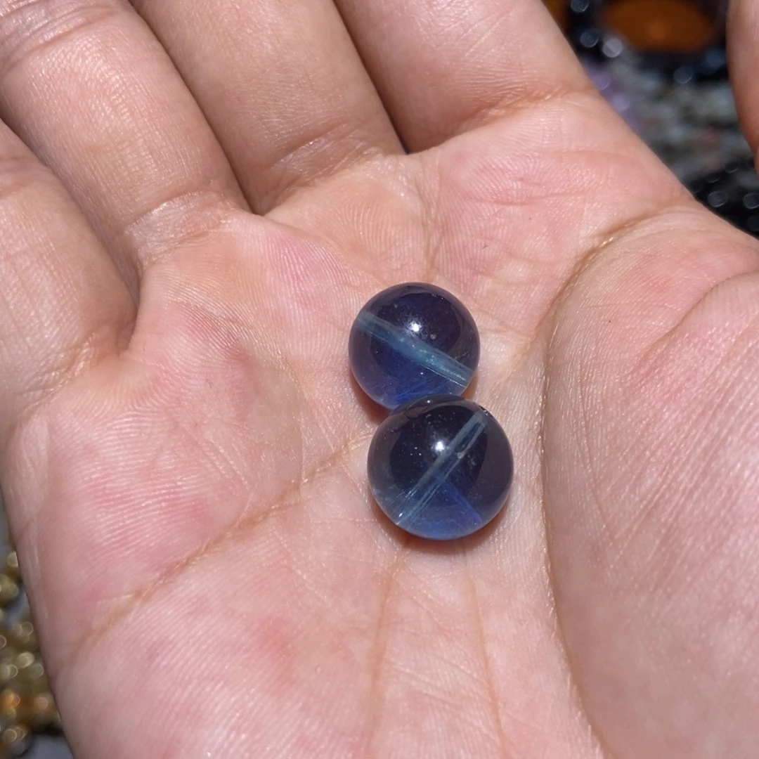 水晶手链未镶嵌魔鬼蓝13m