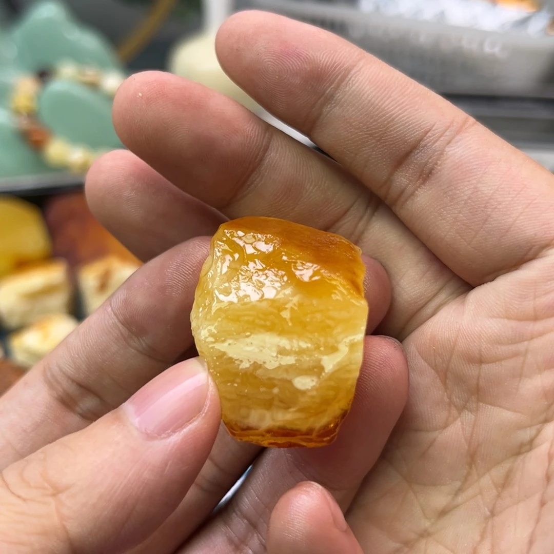 碧***天定制琥珀未镶嵌蜜蜡原石不退不换