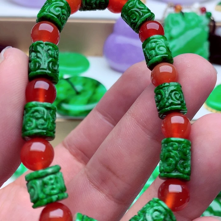 翡翠未镶嵌手链手串