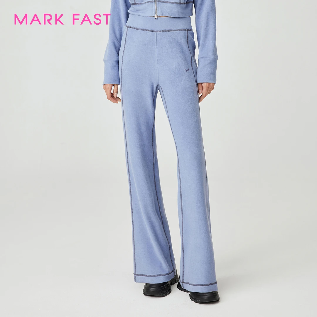 MARKFAST设计师品牌2025秋季新品高腰直筒宽松阔腿裤M1FGW51090