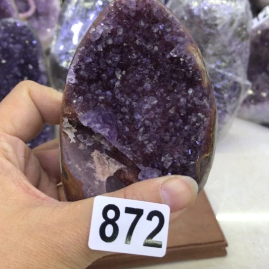 紫晶天然水晶摆件未镶嵌